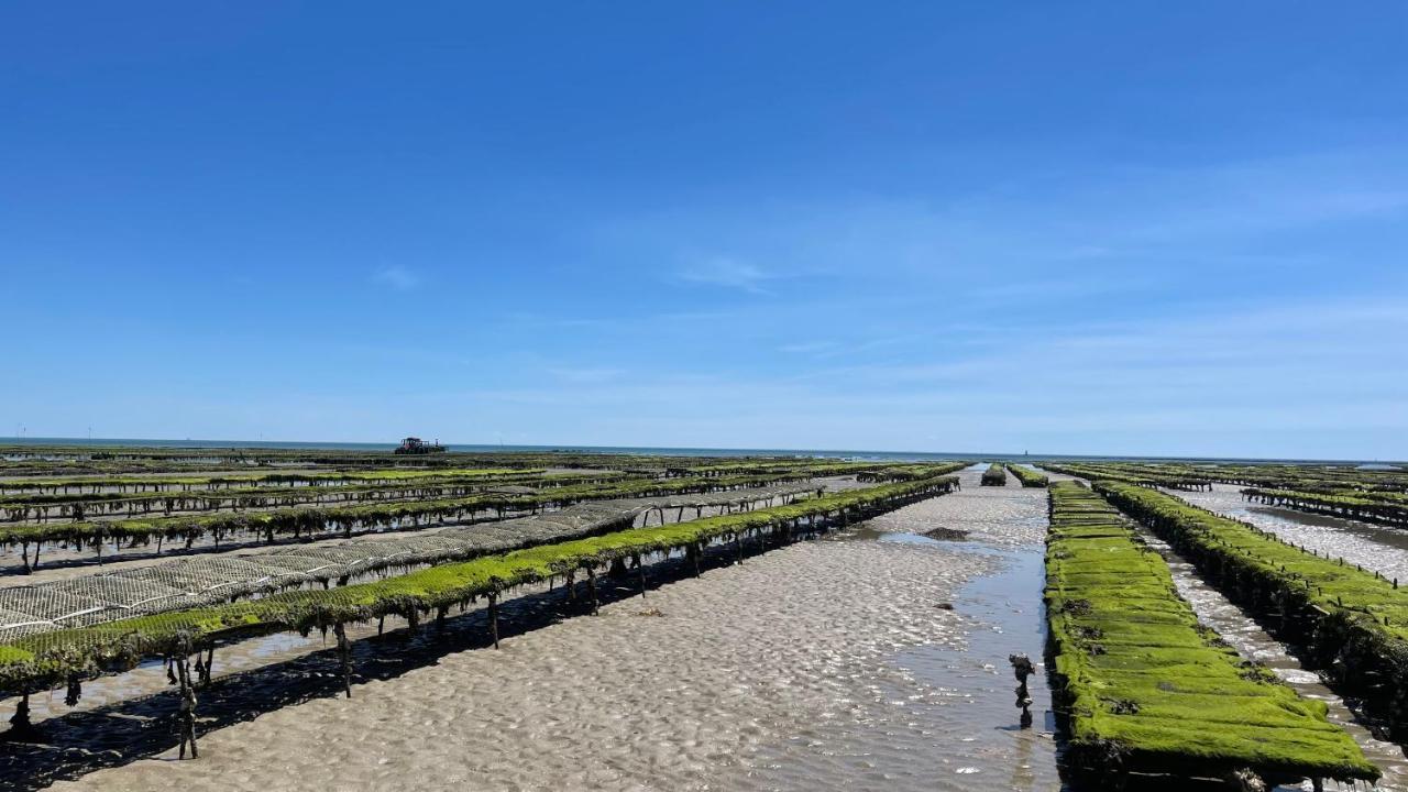Maison Sur La Plage Avec Vue Mer Panoramique Le Martray Kültér fotó