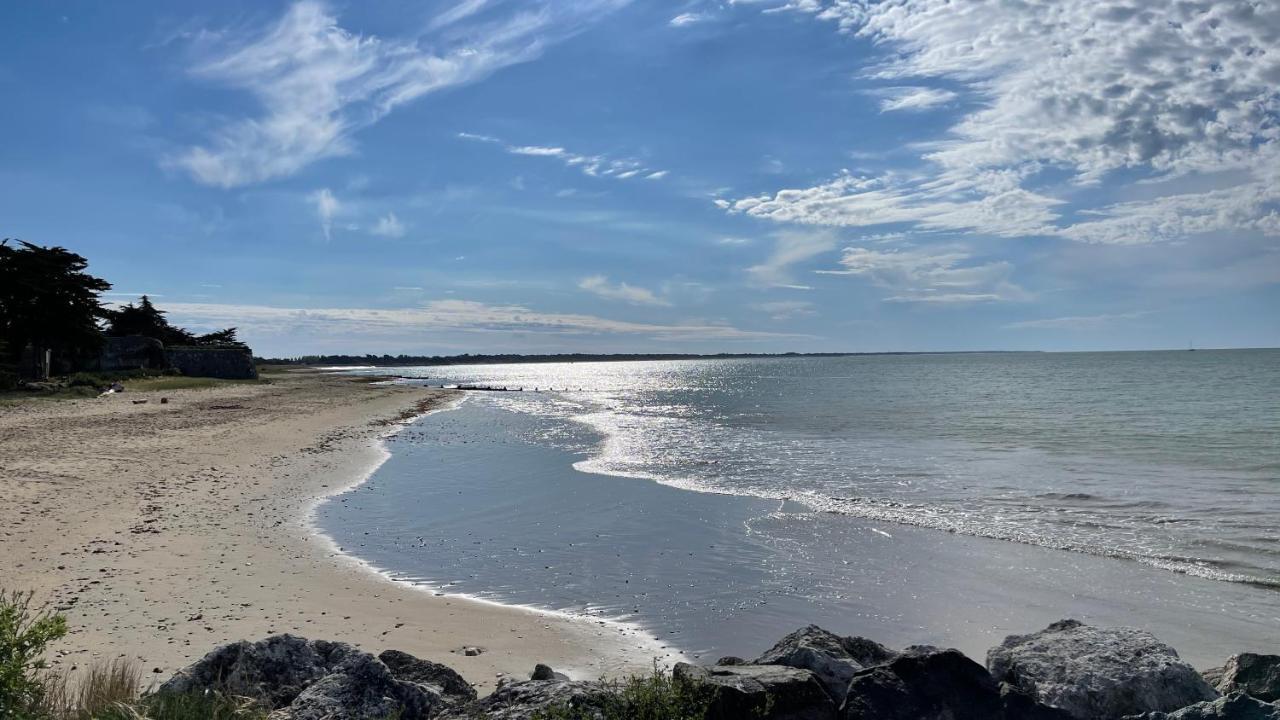 Maison Sur La Plage Avec Vue Mer Panoramique Le Martray Kültér fotó