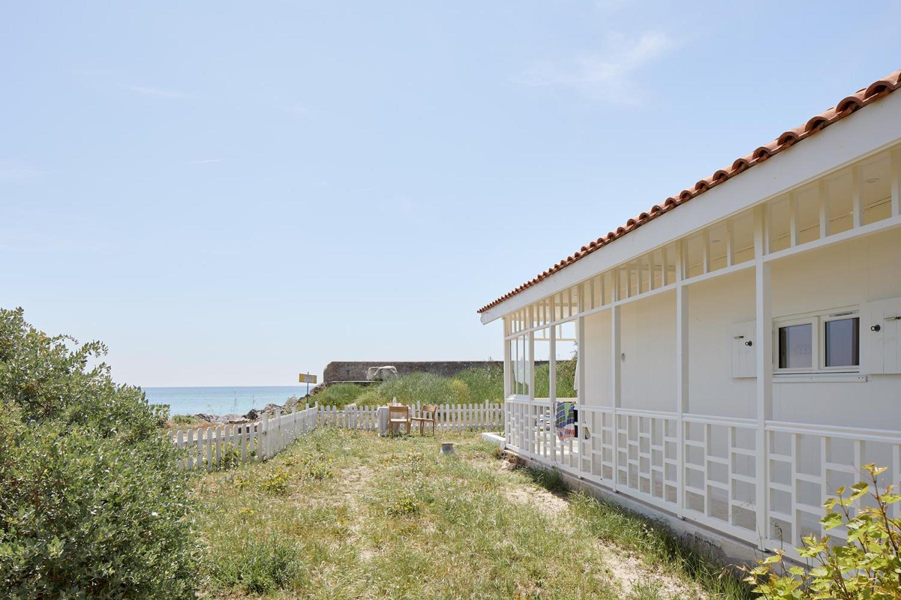 Maison Sur La Plage Avec Vue Mer Panoramique Le Martray Kültér fotó